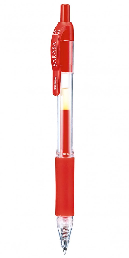 Στυλό gel Sarasa retractable 0.5mm κόκκινο